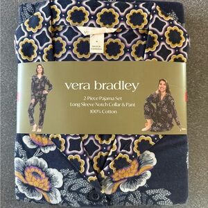 Vera Bradley Navy Floral Pajama Set